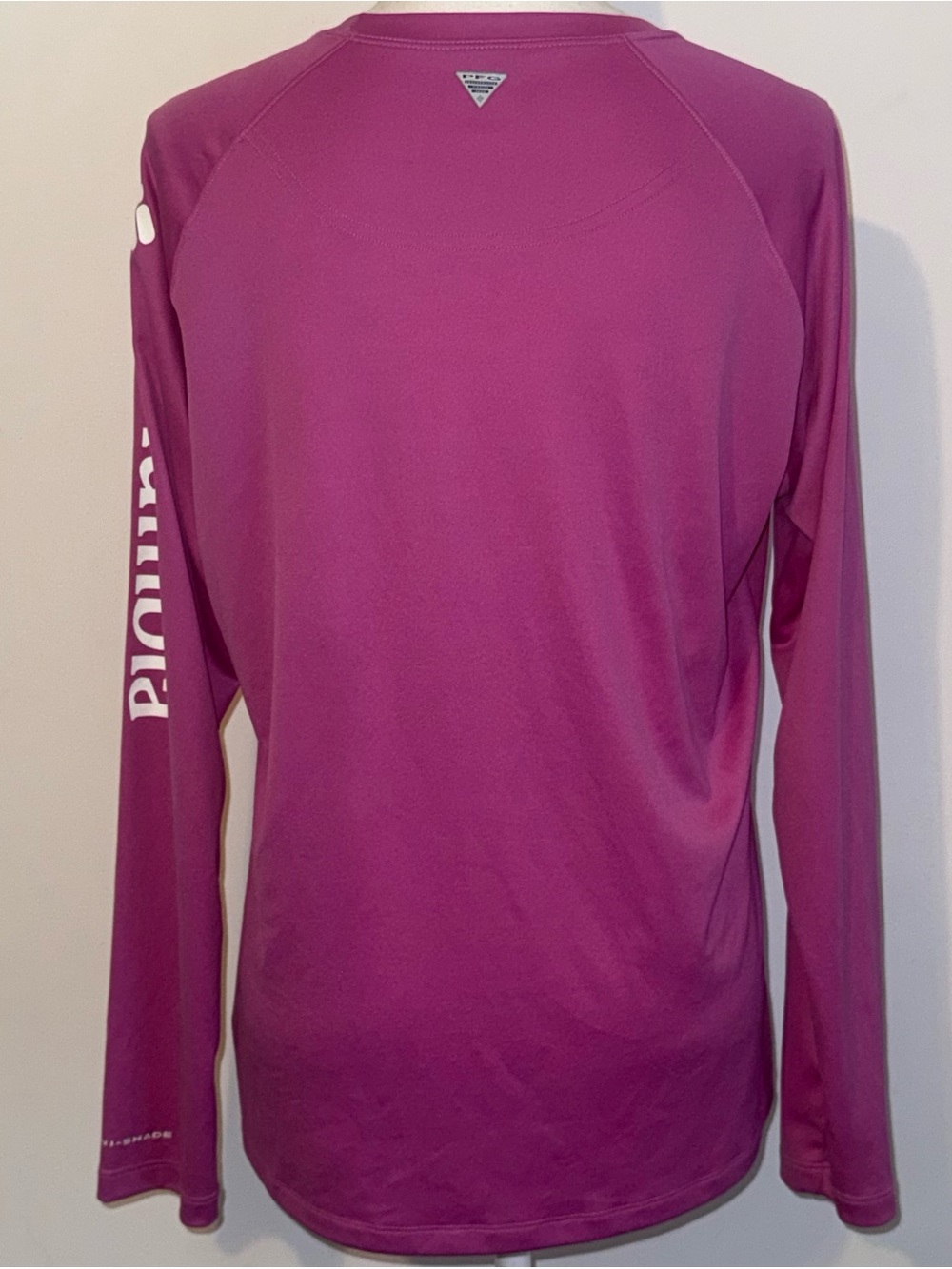 Columbia PFG Omni-Shade Long Sleeve Performance Fishing Shirt Size XL Purple - Picture 4 of 10